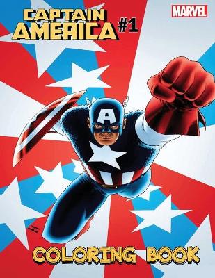 Book cover for Captain america coloring book