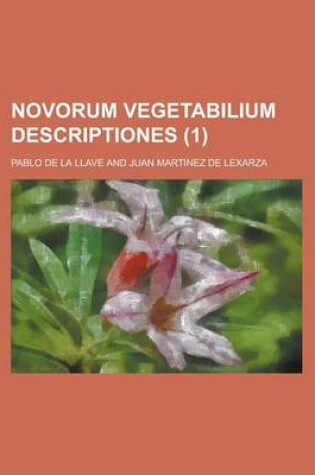 Cover of Novorum Vegetabilium Descriptiones (1)