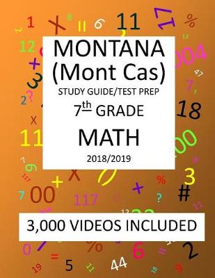 Book cover for 7th Grade MONTANA Mont Cas, 2019 MATH, Test Prep