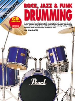 Book cover for Progressive Rock, Jazz & Funk Drumming
