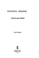 Cover of Susanna Moodie