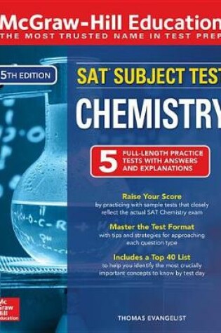 Cover of McGraw-Hill Education SAT Subject Test Chemistry, Fifth Edition