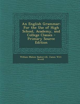 Book cover for An English Grammar