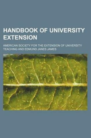 Cover of Handbook of University Extension