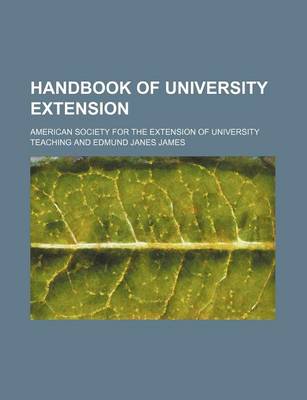 Book cover for Handbook of University Extension