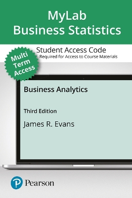 Cover of Mylab Statistics with Pearson Etext -- 24 Month Standalone Access Card -- For Business Analytics