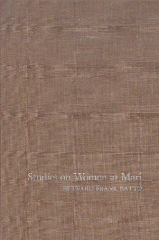 Cover of Studies on Women at Mari