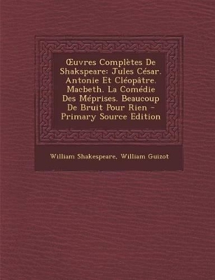 Book cover for Uvres Completes de Shakspeare