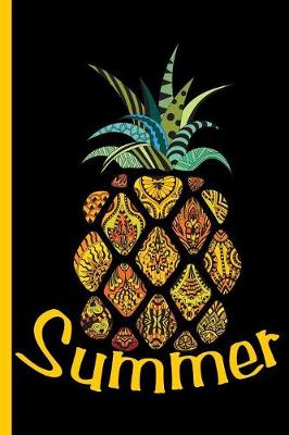 Book cover for Summer - Colorful Patterned Pineapple