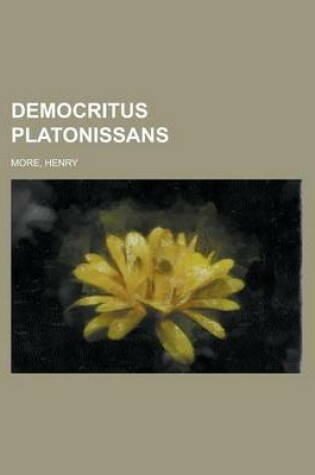 Cover of Democritus Platonissans