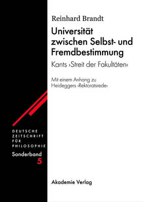 Book cover for Universitat zwischen Selbst- und Fremdbestimmung