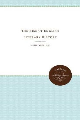 Cover of The Rise of English Literary History