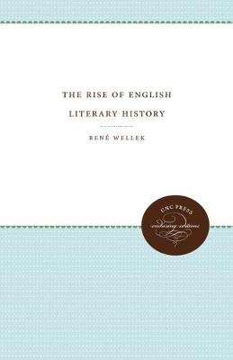 Book cover for The Rise of English Literary History