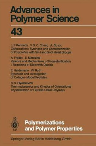 Cover of Polymerizations and Polymer Properties