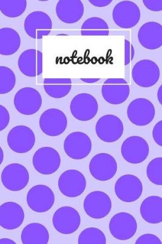 Cover of Purple polka dot print notebook