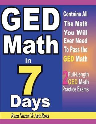 Book cover for GED Math in 7 Days
