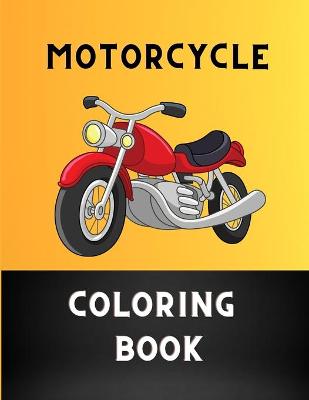 Book cover for Motorcycle coloring book