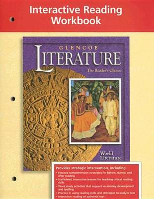 Book cover for Glencoe World Literature Interactive Reading Workbook