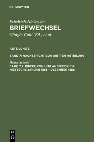 Cover of Briefe Von Und an Friedrich Nietzsche Januar 1885 - Dezember 1886