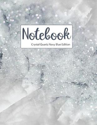 Book cover for Notebook Crystal Quartz Navy Blue Edition