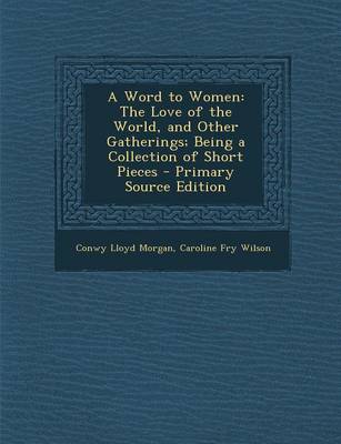 Book cover for A Word to Women