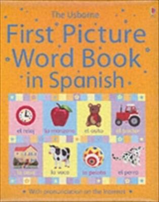 Book cover for First Picture Word Book in Spanish