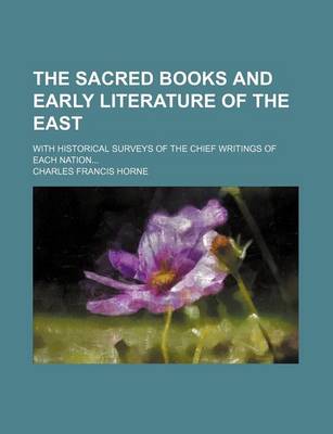 Book cover for The Sacred Books and Early Literature of the East (Volume 3); With Historical Surveys of the Chief Writings of Each Nation