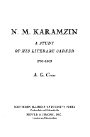 Cover of N. M. Karamzin