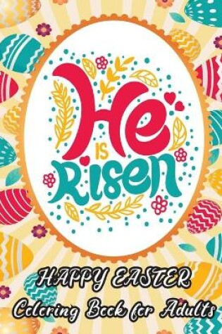 Cover of Happy Easter Coloring Book for Adults