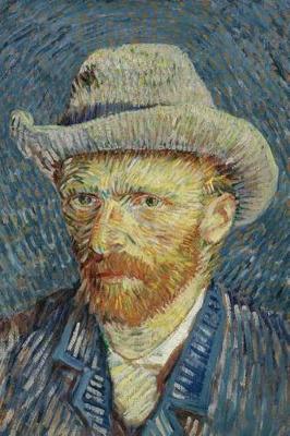 Book cover for Self-Portrait with Grey Felt Hat, Vincent Van Gogh. Ruled Journal