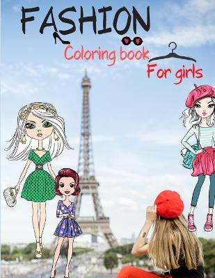 Book cover for Fashion Coloring Book for Girls