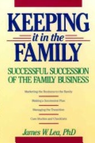 Cover of Keeping it in the Family: Successful Succesion of the Family Business Paper