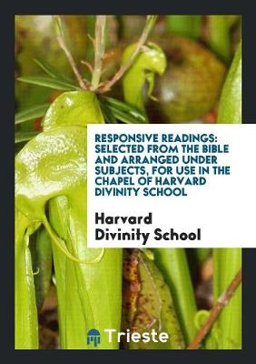 Book cover for Responsive Readings