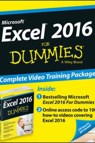 Cover of Excel 2016 For Dummies Book + Online Videos Bundle