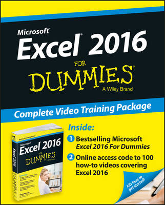 Book cover for Excel 2016 For Dummies Book + Online Videos Bundle