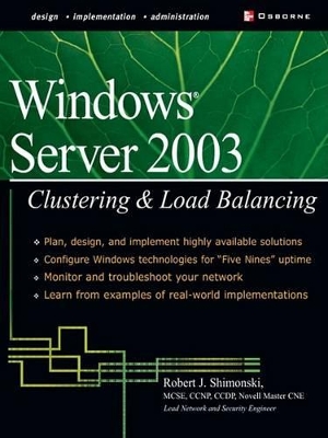 Book cover for Windows Server 2003 Clustering & Load Balancing