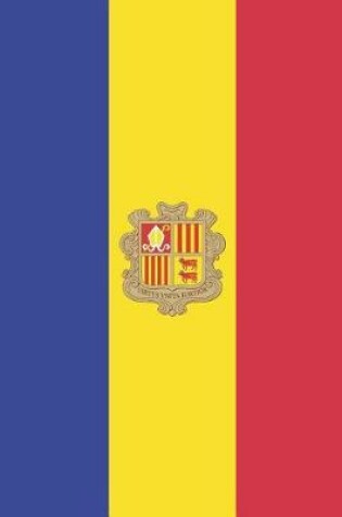 Cover of Andorra Flag Notebook - Andorran Flag Book - Andorra Travel Journal