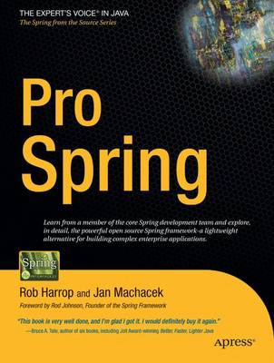 Book cover for Pro Spring