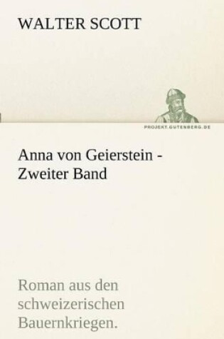 Cover of Anna Von Geierstein - Zweiter Band