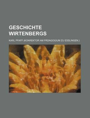 Book cover for Geschichte Wirtenbergs