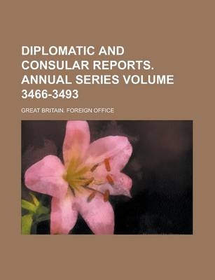 Book cover for Diplomatic and Consular Reports. Annual Series Volume 3466-3493