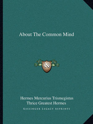 Book cover for About the Common Mind