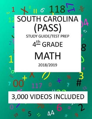 Book cover for 4th Grade SOUTH CAROLINA PASS TEST, 2019 MATH, Test Prep