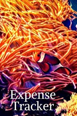 Cover of Clown Fish & Orange Sea Anemone Tropical Fish Lover Gift Expense & Spending Tracker Notebook