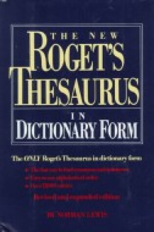 Cover of The New Roget's Thesaurus of the English Language in Dictionary Form