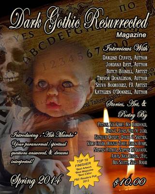 Book cover for Dark Gothic Resurrected Magazine, Spring 2014