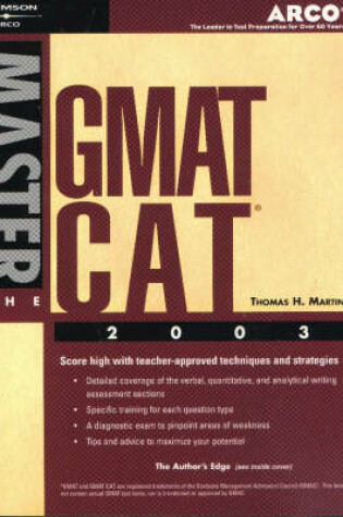 Cover of Master the Gmat Cat, 2003/E