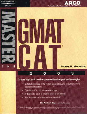 Book cover for Master the Gmat Cat, 2003/E