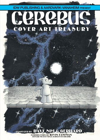 Book cover for Dave Sim's Cerebus: Cover Art Treasury