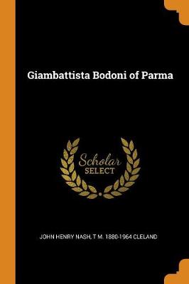 Book cover for Giambattista Bodoni of Parma